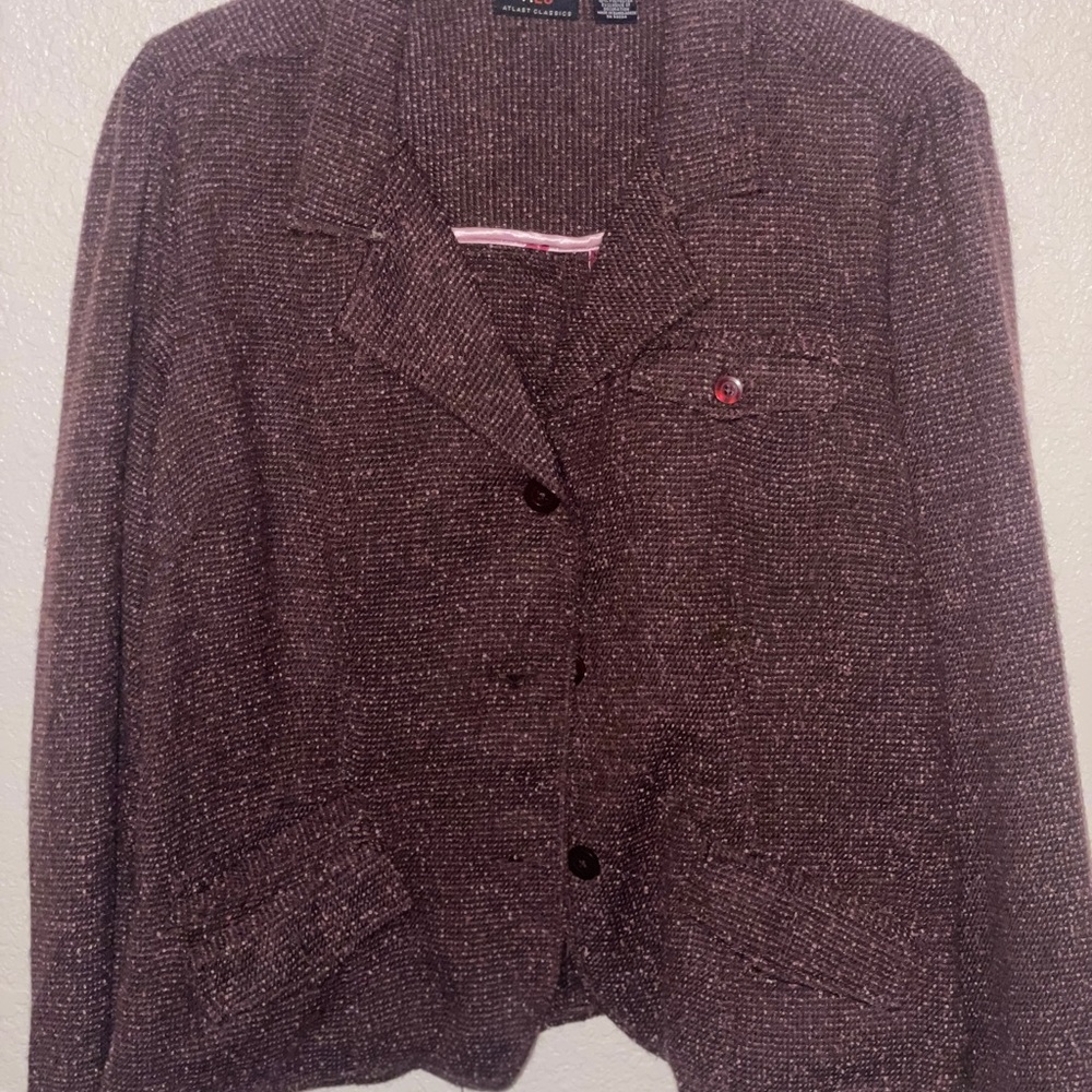 A.L.C. Textured Brown/Pink Blazer